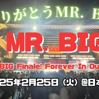 【非売品】MR.BIG The BIG Finale! B2ポスター 最終公演 コレクターズDVD ミスター・ビッグ 2025年ファイナル日本公演 2