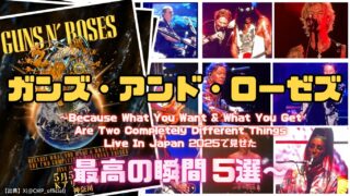 【一夜限りの来日】ガンズ・アンド・ローゼズがKアリーナ横浜で見せた最高な瞬間5選【Because What You Want & What You Get Are Two Completely Different Things】